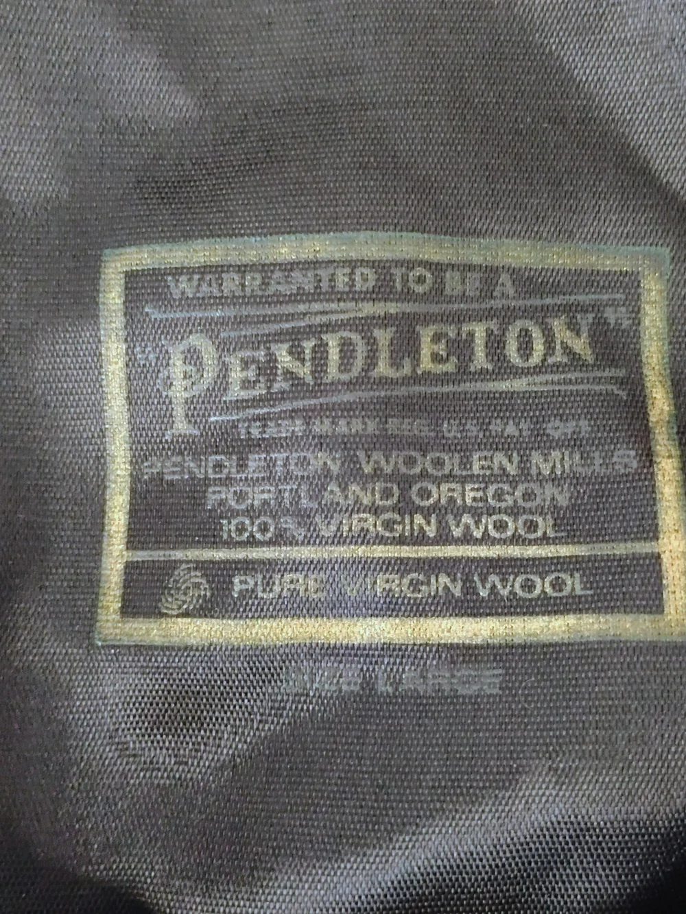 Vtg Pendleton Mens Large‎ Gray Wool Newsboy Hat Flat Cap Portland Oregon